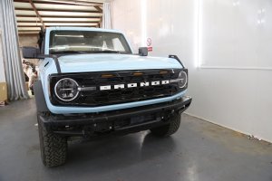 Ford Bronco Custom Grille - Sport Style w/ LED Lights - Matte Black Finish Ford Bronco Custom Grille - Sport Style w/ LED Lights - Matte Black Finish